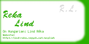 reka lind business card